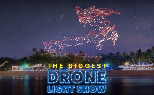 Pantai Carnaval Ancol Dibanjiri 78 Ribu Pengunjung, 1.000 Drone Meriahkan Tahun Baru 2025